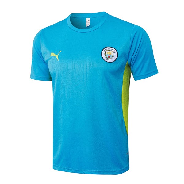 Camiseta Entrenamiento Barcelona Manchester City 2025-2026 Azul 3